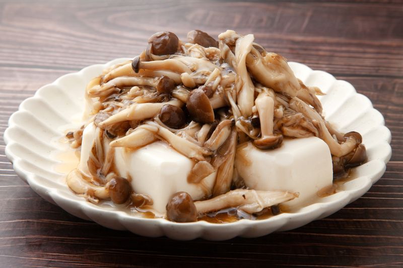 豆腐のきのこあんかけ